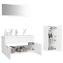 Juego de muebles de baño madera de ingeniería blanco brillo de , Muebles de baño - Ref: Foro24-3071474, Precio: 354,86 €, Des...
