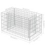 Gabionenbett aus Stahl 90x50x50 cm von vidaXL, Töpfe und Pflanzgefäße - Ref: Foro24-143569, Preis: 44,49 €, Rabatt: %