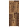 Aparador alto Madera envejecida 69,5 x 34 x 180 cm en Aparadores | Comprar online en Foro24