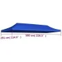 Zeltdach für Feiern 3x6 m blau von vidaXL, Abdeckungen für Zelte und Pavillons - Ref: Foro24-44987, Preis: 56,14 €, Rabatt: %