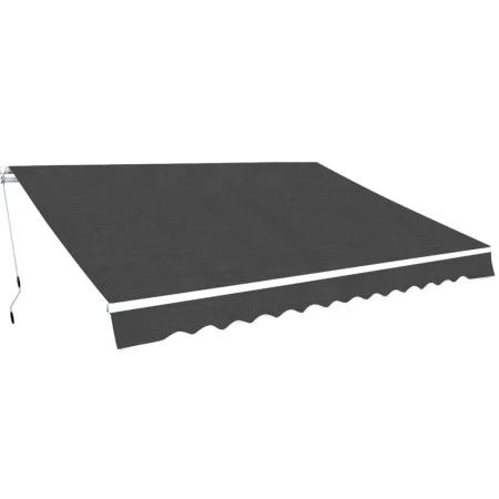 Manually operated folding awning 450 cm anthracite by vidaXL, Awnings - Ref: Foro24-275568, Price: 379,27 €, Discount: %