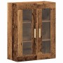 Aparador alto Madera envejecida 69,5 x 34 x 180 cm en Aparadores | Comprar online en Foro24