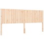 Estructura de cama con cabecero madera maciza 200x200 cm de , Camas y somieres - Ref: Foro24-3192966, Precio: 181,35 €, Descu...