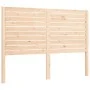 Double bed frame with solid wood headboard by , Beds and slatted bases - Ref: Foro24-3193181, Price: 179,10 €, Discount: %