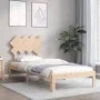 Estructura de cama con cabecero madera maciza de , Camas y somieres - Ref: Foro24-3193691, Precio: 87,50 €, Descuento: %