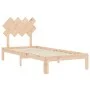 Estructura de cama con cabecero madera maciza de , Camas y somieres - Ref: Foro24-3193691, Precio: 87,50 €, Descuento: %