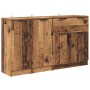 Aparador con cajón 3 pcs Madera envejecida Madera de ingeniería en Aparadores | Comprar online en Foro24