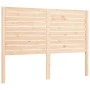 Bed frame with solid wood headboard 140x190 cm by , Beds and slatted bases - Ref: Foro24-3195006, Price: 154,05 €, Discount: %