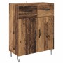 Aparador alto con cajón Madera vieja 69,5 x 34 x 180 cm en Aparadores | Comprar online en Foro24