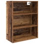 Aparador alto con cajón Madera vieja 69,5 x 34 x 180 cm en Aparadores | Comprar online en Foro24