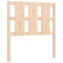 Single bed frame with solid wood headboard by , Beds and slatted bases - Ref: Foro24-3192191, Price: 91,60 €, Discount: %