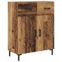 Aparador alto con cajón Madera vieja 69,5 x 34 x 180 cm en Aparadores | Comprar online en Foro24