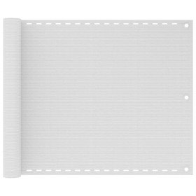 Toldo para balcón HDPE blanco 75x500 cm