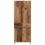Aparador alto con cajón Madera envejecida 69,5 x 34 x 180 cm en Aparadores | Comprar online en Foro24