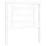 Single bed frame with white solid wood headboard by , Beds and slatted bases - Ref: Foro24-3192842, Price: 105,57 €, Discount: %