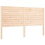 Double bed frame with solid wood headboard by , Beds and slatted bases - Ref: Foro24-3193211, Price: 189,62 €, Discount: %