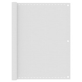 Toldo para balcón HDPE blanco 120x400 cm