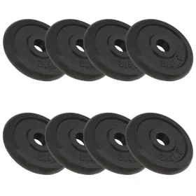 Gusseisen-Hantelscheiben 8 Stück 2,5 kg von vidaXL, freies Gewicht - Ref: Foro24-91391, Preis: 86,27 €, Rabatt: %
