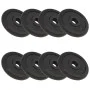 Gusseisen-Hantelscheiben 8 Stück 2,5 kg von vidaXL, freies Gewicht - Ref: Foro24-91391, Preis: 86,27 €, Rabatt: %