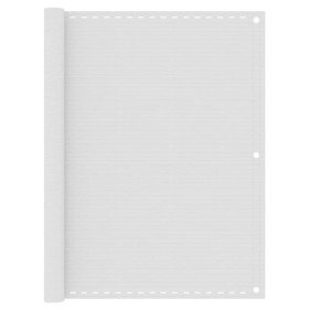 Toldo para balcón HDPE blanco 120x500 cm