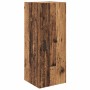 Aparador alto con cajón Madera envejecida 69,5 x 34 x 180 cm en Aparadores | Comprar online en Foro24