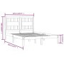 Solid pine wood bed frame 140x190 cm by , Beds and slatted bases - Ref: Foro24-3103913, Price: 122,14 €, Discount: %