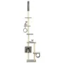 Rascador para gatos con poste rascador de sisal 260 cm gris de vidaXL, Mobiliario para gatos - Ref: Foro24-170532, Precio: 86...