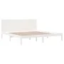 Weißes Massivholzbettgestell Supe King 180x200 cm von , Betten und Lattenroste - Ref: Foro24-3104169, Preis: 203,55 €, Rabatt: %