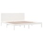 Weißes Massivholzbettgestell Supe King 180x200 cm von , Betten und Lattenroste - Ref: Foro24-3104169, Preis: 210,03 €, Rabatt: %