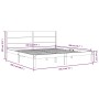 Weißes Massivholzbettgestell Supe King 180x200 cm von , Betten und Lattenroste - Ref: Foro24-3104169, Preis: 210,03 €, Rabatt: %