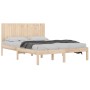 Estructura de cama de madera maciza de pino 200x200 cm de , Camas y somieres - Ref: Foro24-3104433, Precio: 163,75 €, Descuen...