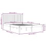 Estructura de cama de madera maciza de pino 200x200 cm de , Camas y somieres - Ref: Foro24-3104433, Precio: 163,75 €, Descuen...
