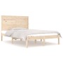 Solid wood double bed frame 135x190 cm by , Beds and slatted bases - Ref: Foro24-3104583, Price: 168,80 €, Discount: %