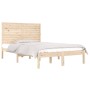 Solid wood double bed frame 135x190 cm by , Beds and slatted bases - Ref: Foro24-3104583, Price: 168,80 €, Discount: %