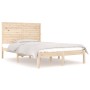 Estructura de cama madera maciza de pino 140x190 cm