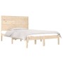 Estructura de cama madera maciza de pino 140x190 cm