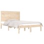 Solid pine wood bed frame 140x190 cm by , Beds and slatted bases - Ref: Foro24-3104588, Price: 146,12 €, Discount: %