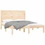 Estructura de cama de madera maciza de pino 160x200 cm de , Camas y somieres - Ref: Foro24-3104618, Precio: 148,68 €, Descuen...