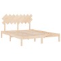 Estructura de cama de madera maciza de pino 160x200 cm de , Camas y somieres - Ref: Foro24-3104878, Precio: 127,30 €, Descuen...