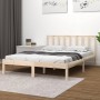 Bettgestell aus massivem Kiefernholz, 135 x 190 cm von , Betten und Lattenroste - Ref: Foro24-3105111, Preis: 136,38 €, Rabat...