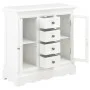 Aparador de madera maciza de pino blanco 70x28x70 cm de vidaXL, Aparadores - Ref: Foro24-280027, Precio: 207,85 €, Descuento: %