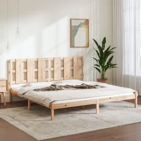 Solid wood bed frame 180x200 cm by , Beds and slatted bases - Ref: Foro24-3105615, Price: 148,41 €, Discount: %