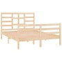 Estructura de cama madera maciza 140x190 cm de , Camas y somieres - Ref: Foro24-3105840, Precio: 126,36 €, Descuento: %