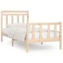 Estructura de cama madera maciza de pino 100x200 cm de , Camas y somieres - Ref: Foro24-3107018, Precio: 112,75 €, Descuento: %