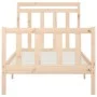 Estructura de cama madera maciza de pino 100x200 cm de , Camas y somieres - Ref: Foro24-3107018, Precio: 112,75 €, Descuento: %