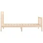 Solid pine wood bed frame 100x200 cm by , Beds and slatted bases - Ref: Foro24-3107018, Price: 112,75 €, Discount: %