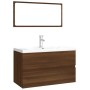 Badezimmermöbel-Set aus Sperrholz in Eichenbraun von , Badezimmermöbel - Ref: Foro24-3120353, Preis: 241,95 €, Rabatt: %