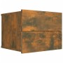 Nachttisch aus geräuchertem Eichensperrholz, 40 x 30 x 30 cm von vidaXL, Nachttische - Ref: Foro24-815412, Preis: 61,54 €, Ra...