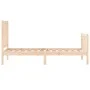 Single bed frame with solid wood headboard by , Beds and slatted bases - Ref: Foro24-3191931, Price: 83,54 €, Discount: %