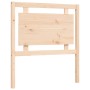 Single bed frame with solid wood headboard by , Beds and slatted bases - Ref: Foro24-3192126, Price: 93,58 €, Discount: %